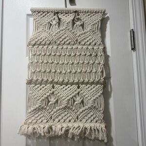 Boho Cream Macramé Wall Tapestry